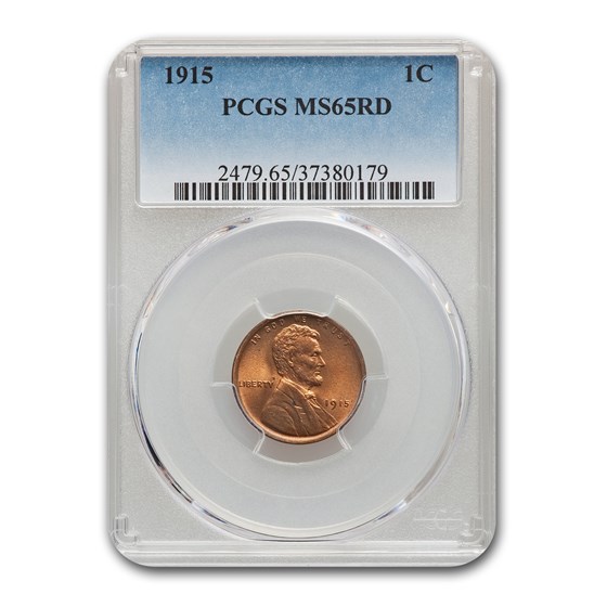 1915 Lincoln Cent MS-65 PCGS (Red) 1915 Lincoln Cent MS-65 PCGS (Red)